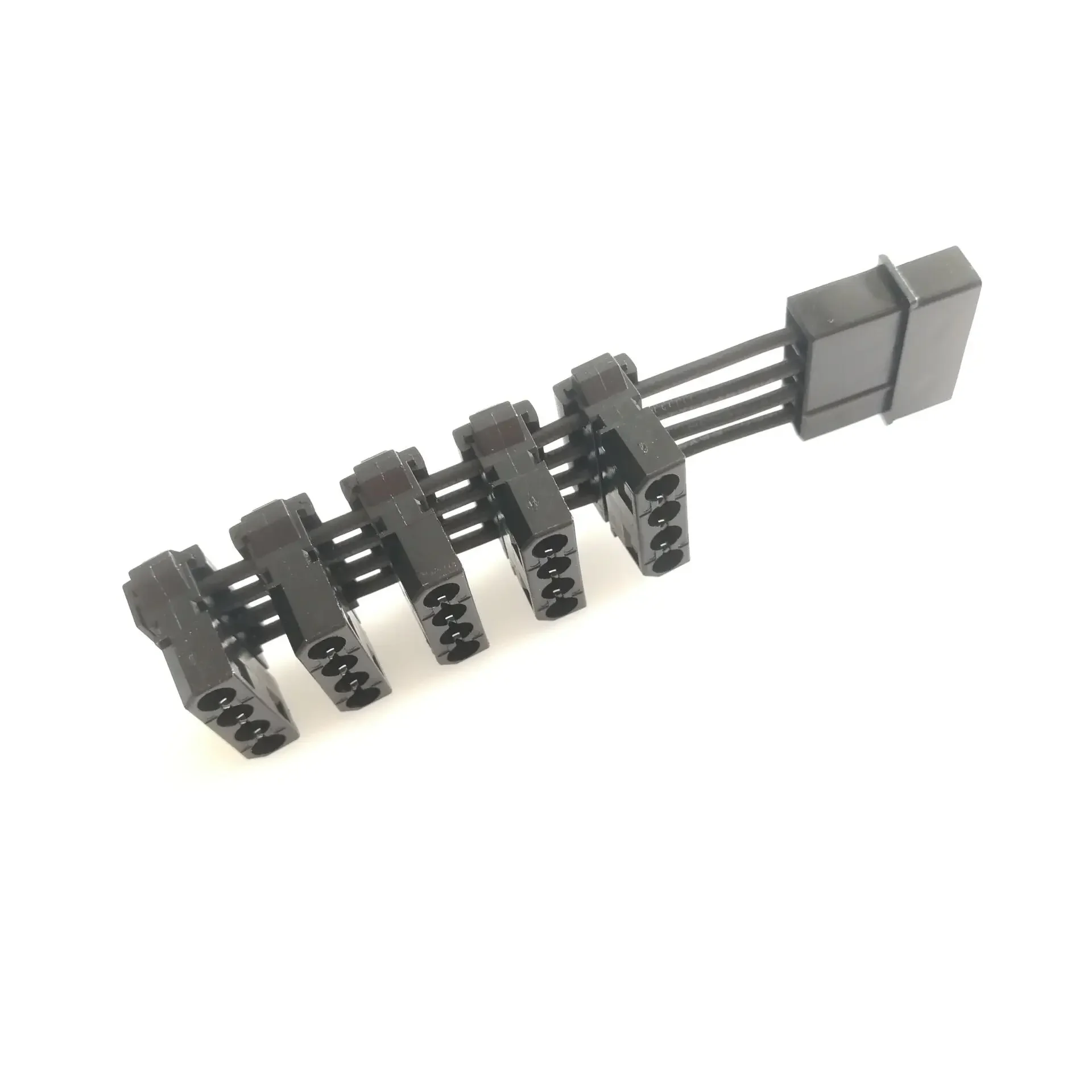 Extrem kurzes PC-Desktop-Computer D 4-poliges IDE Molex 1 bis 5 Splitter 18 AWG ATX-Stromversorgungskabel