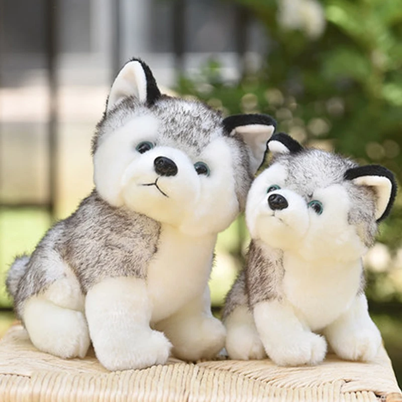 

Kawaii Puppy Plush Toy Husky Simulation Husky Stuffed Doll Cute Fluffy Animal Juguetes For Kids Boys Birthday Gift Home Decor