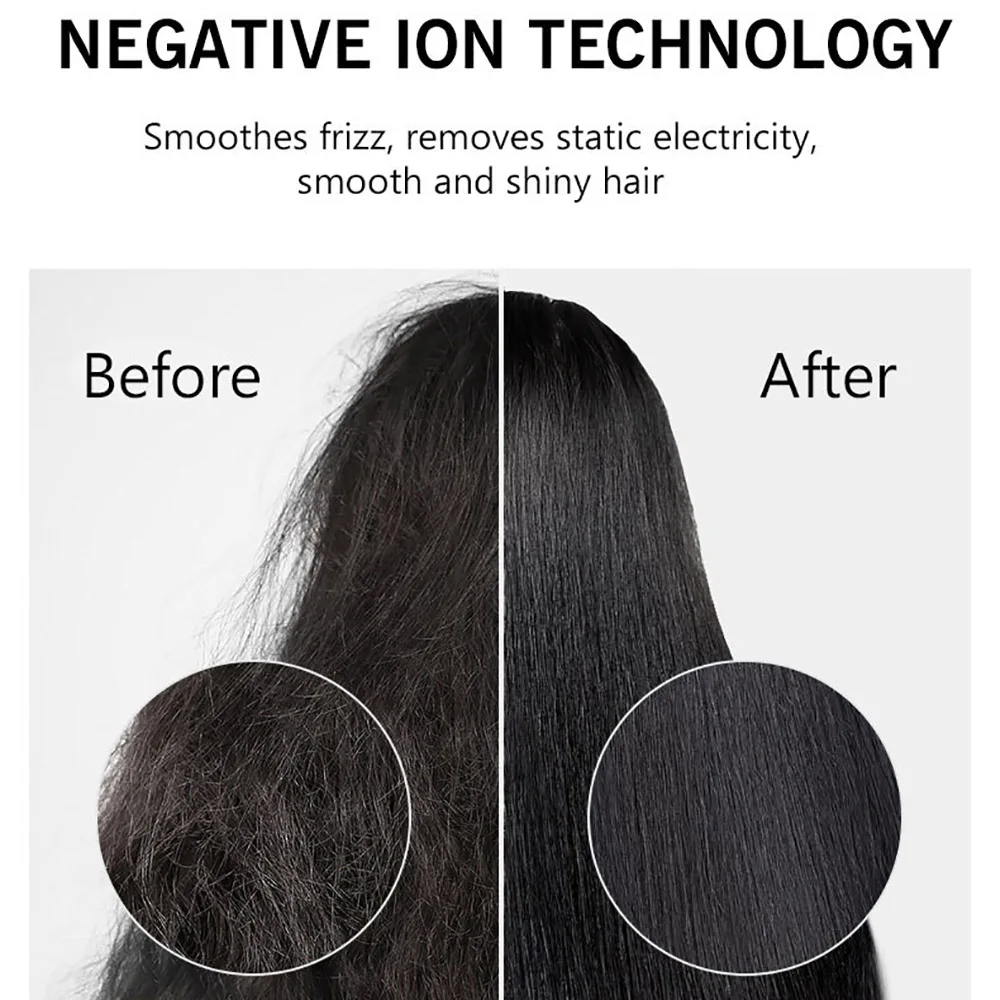 Frequency Conversion Professional Salon Ionic Hair Dryer Light Weight Strong Wind 6 Speed Negative Ion Bolwdryer with 3 Nozzle 5