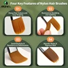 12 Sizes Marie's Fibert Paint Brushes for Oil,Acrylic,Gouache,Figures,Rocks,Watercolor,Crafts,Models,Canvas for Artist& Adults 2