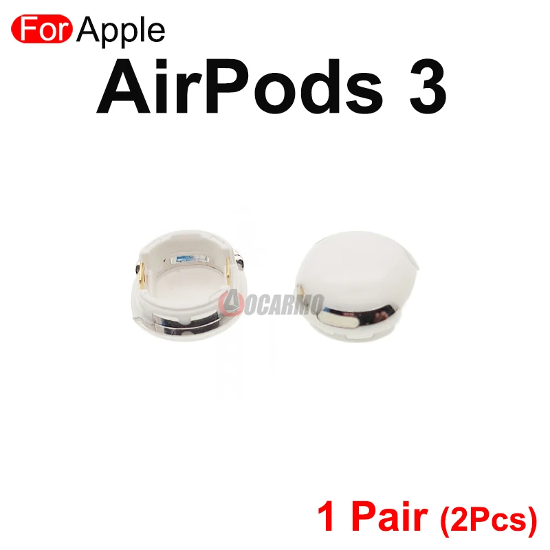 Apple AirPods 1 2 3 Pro Pro2 이어폰 하단 캡 금속 접촉 부품 수리 교체 부품이있는 충전 커넥터