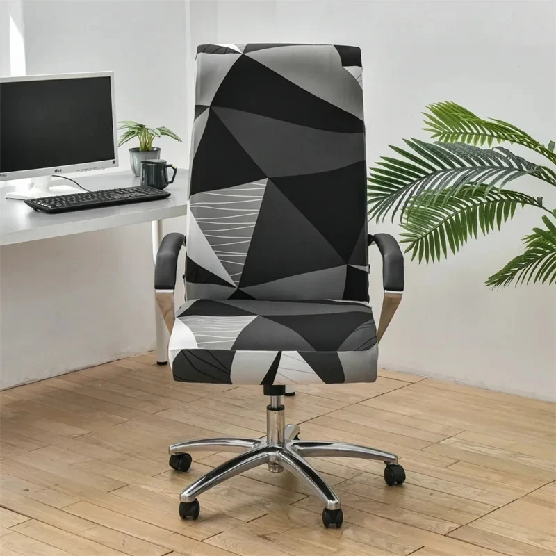 

Elastic Computer Office Chair Cover Floral Printed Anti-dirty Rotating Stretch Gaming Desk Seat Chair Slipcover for Armchair