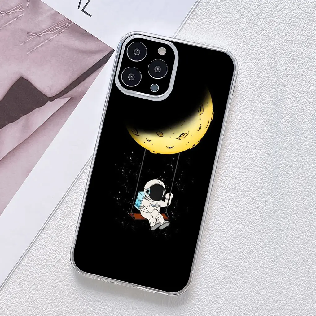 Moon Astronaut Galaxy Universe Starry Sky Phone Case