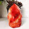 Natural Stone Red Agate Flame Crystal Lce Cream Torch Spiritual Energy Healing and Feng Shui Desk Room Decoration Maison Home 3