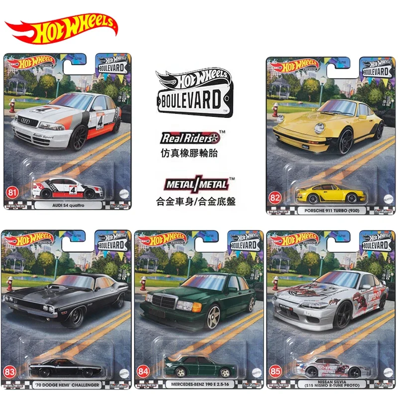 

Оригинальные автомобильные игрушки Hot Wheels премиум класса, бульвар Juguetes для мальчиков 1/64, литые под давлением Mercedes Benz Nissan Silvia Audi Dodge, модель в подарок