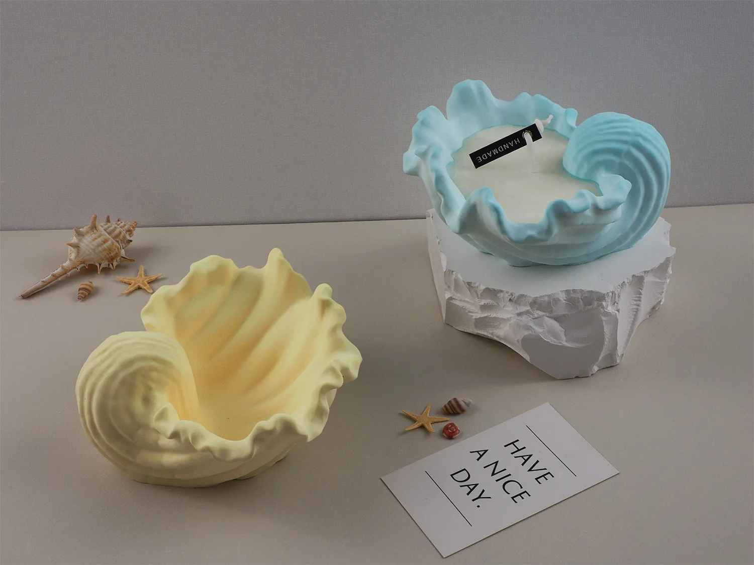 Description Picture 3 of itemConch Candle Jar Silicone Molds DIY Handmade Scented Wax Jewelry Storage Box Making Molds Plaster Cement Mould Home Decor Crafts