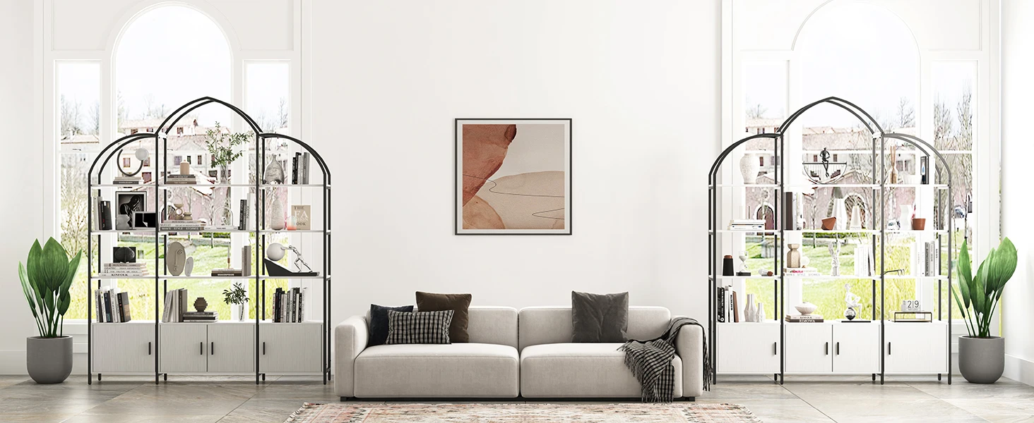 large black bookshelf