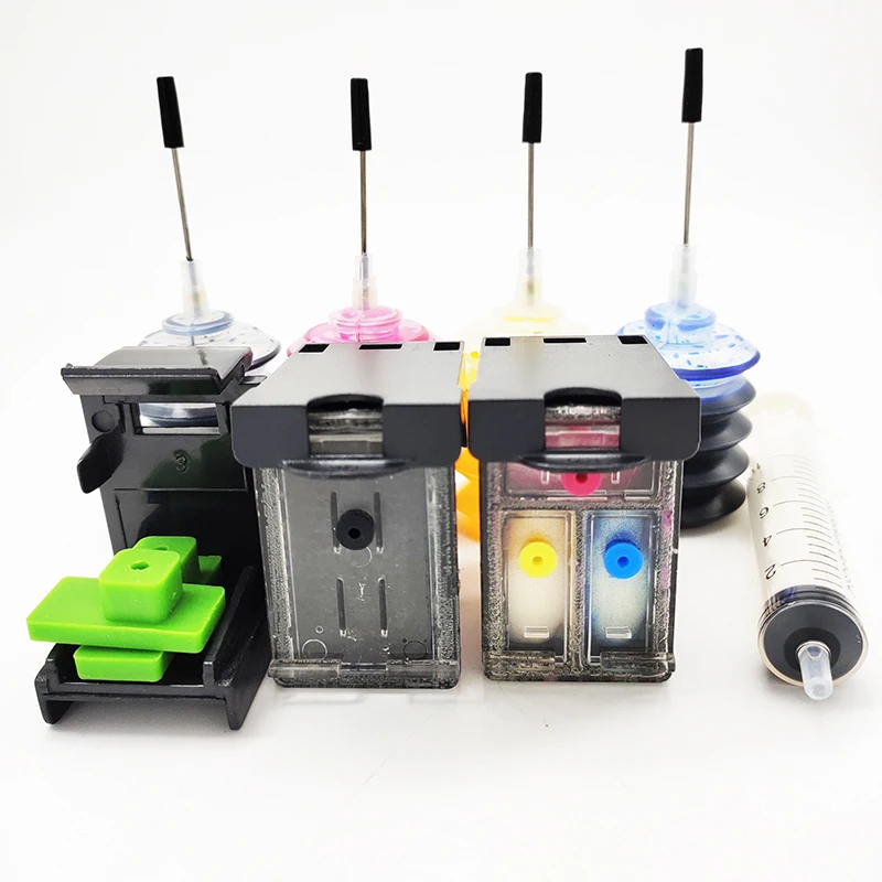 Refillable Replacement Ink Cartridge for HP62 HP62XL for HP Envy 5540 5640 7640 5646 5541 5740 5742 5745 printer supplies ink cartridge inkjet ink cartridge