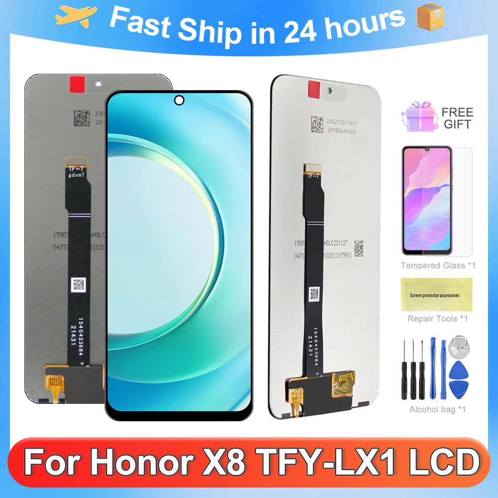 

Original 6.7"LCD Display For Honor X8 TFY-LX1 TFY-LX2 TFY-LX3 LCD Touch Screen Assembly For Honor X8 Digitizer Parts With Tools