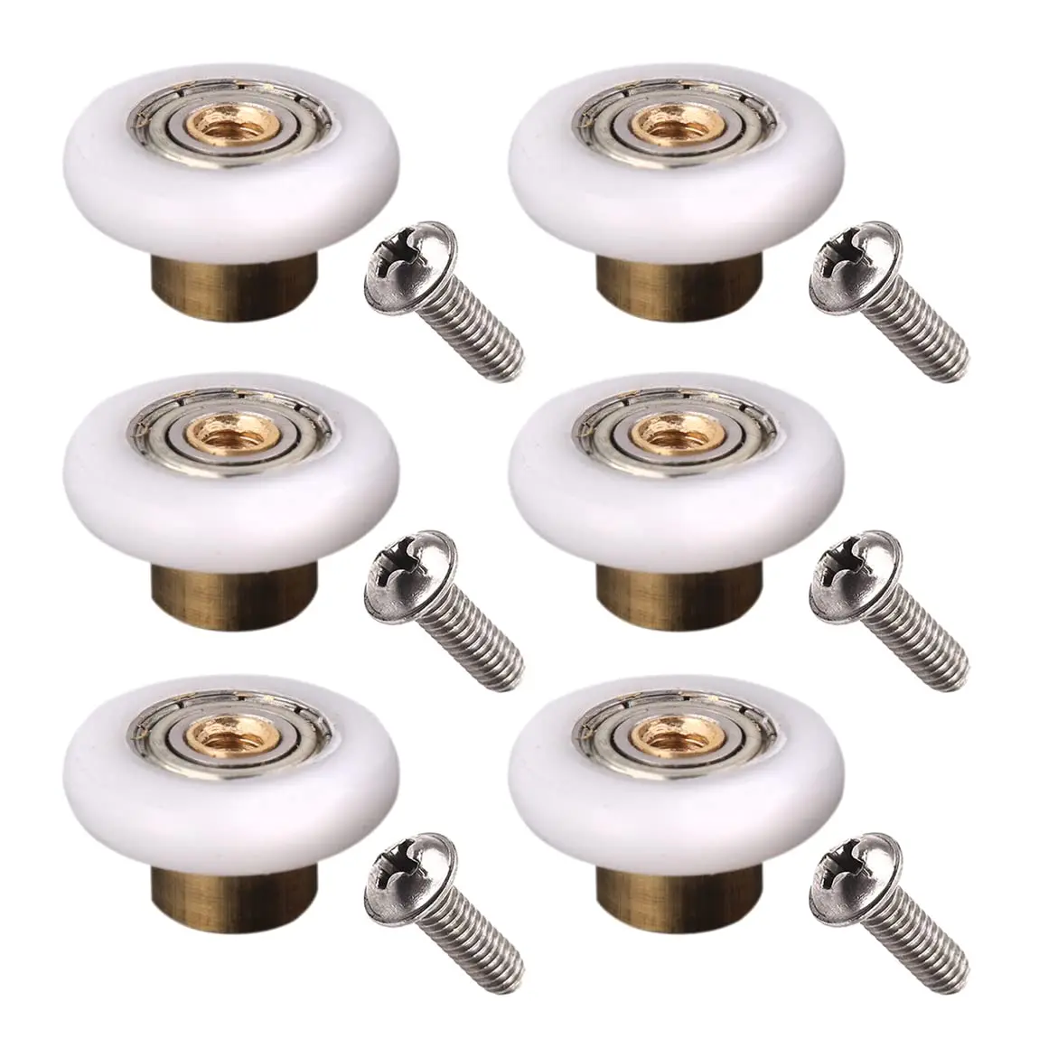 6pc-Shower-Door-Rollers-Wheel-Set-Bathroom-Glass-Door-Replacement-Part ...