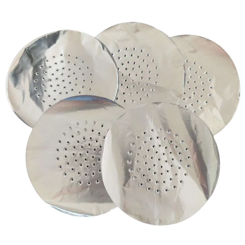 Hookah Accessories 50/100pcs Hookah Tinfoil 12cm Circular Perforated Tin Foil Arab Hookah Bowls