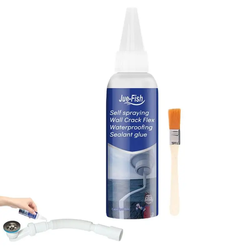 100Ml Agente Di Riempimento Crepa Tetto Impermeabile Riparazione Perdite Giunto Di Cemento Riempimento Colla Angolo Crepa Bungalow Perdite Sul Tetto