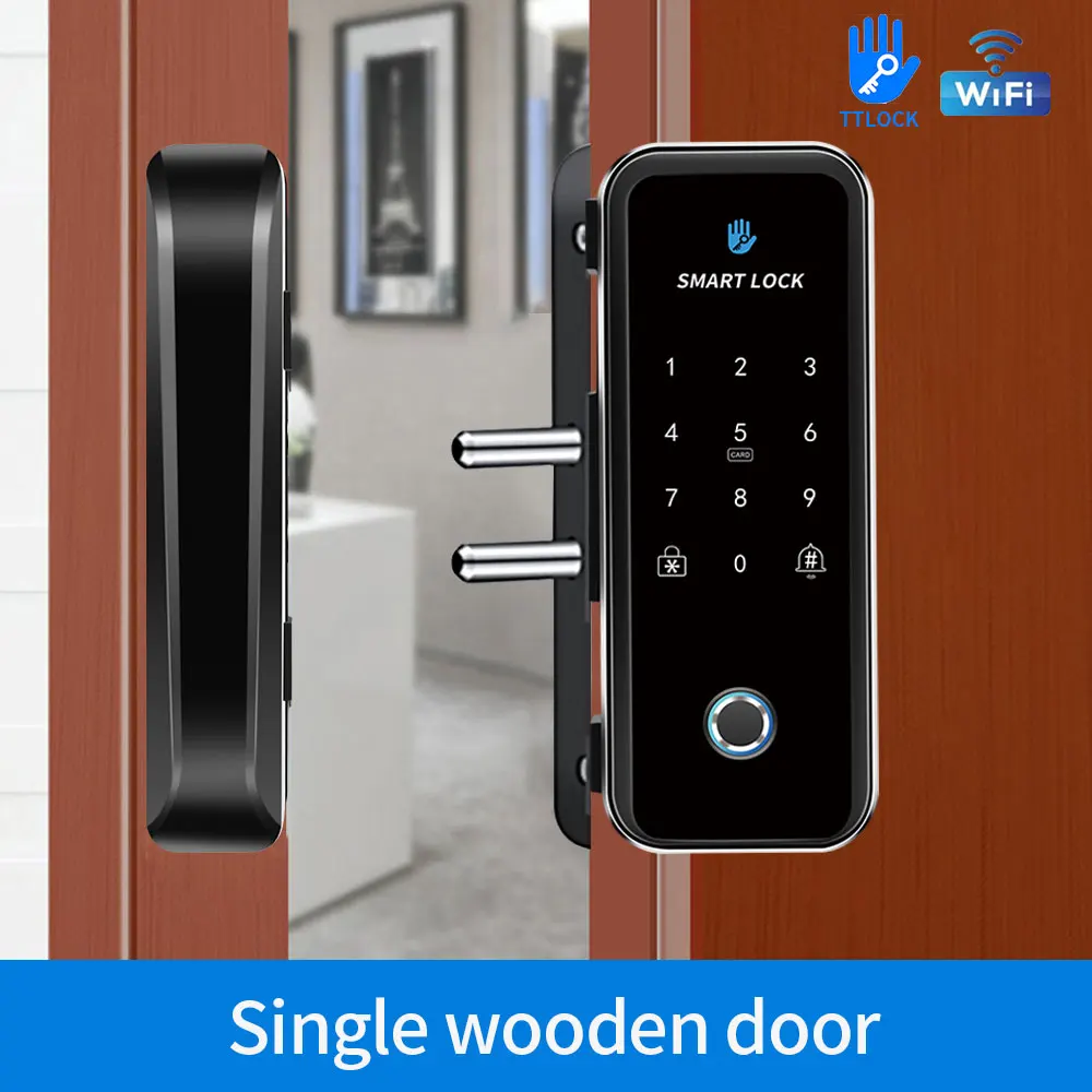 single wooden door