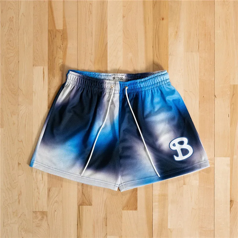 BUCKETSQUAD Summer Mesh Basketball Shorts Men Quick Drying Loose Sports short pants Casual Trend Running Beach shorts men's 2