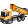 1/14 2.4GHz RC Dump Truck Huina Engineering Vehicle 10 CH Alloy Engineering Vehicle Led Light Tipper Truck Tractor Truck Toy 1
