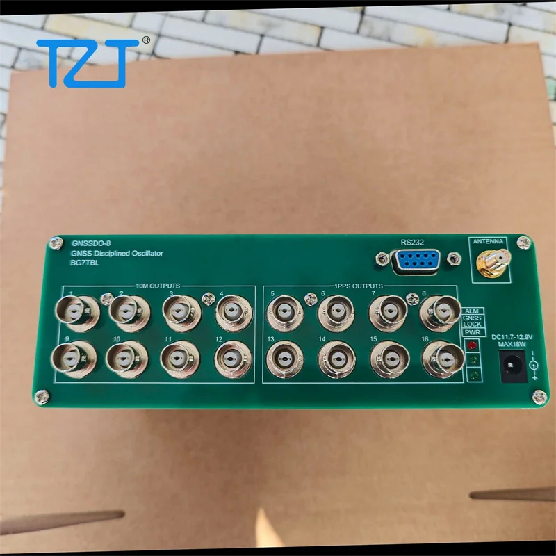 TZT GNSSDO-8 10M 고정밀 1PPS GNSS 디스크리프드 오실레이터 베이더우 GPSDO 16채널 출력(BNC/SMA 포트)
