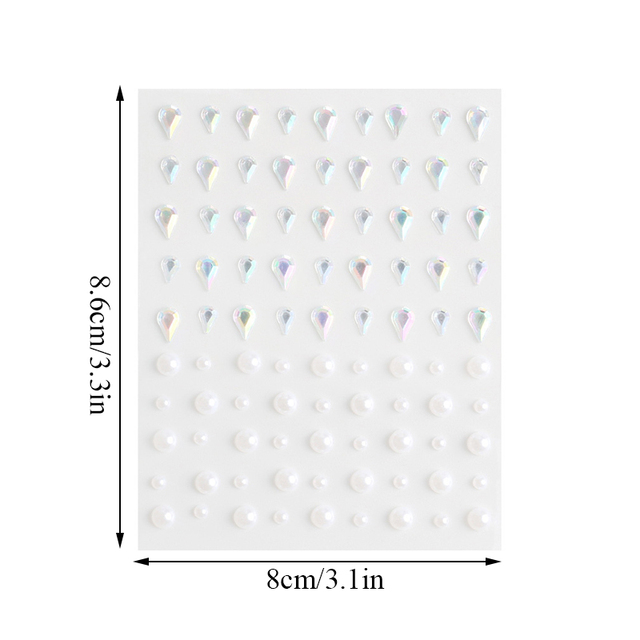 Crystal Tattoo Sticker Drill Stickers Eyes Sticker Party Face Stickers Face Decoration Diamond Masquerade Temporary Tattoo