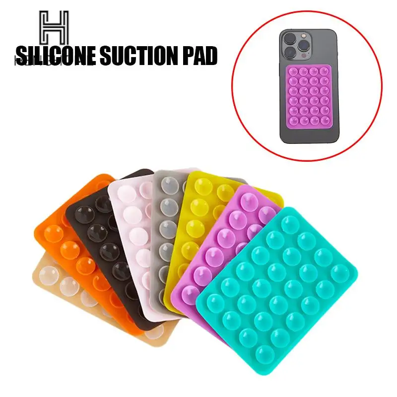 1PC Backed Silicone Suction Pad For Mobile Phone Fixture Suction Cup Backed Adhesive Silicone Rubber Sucker Pad For Fixed Pad