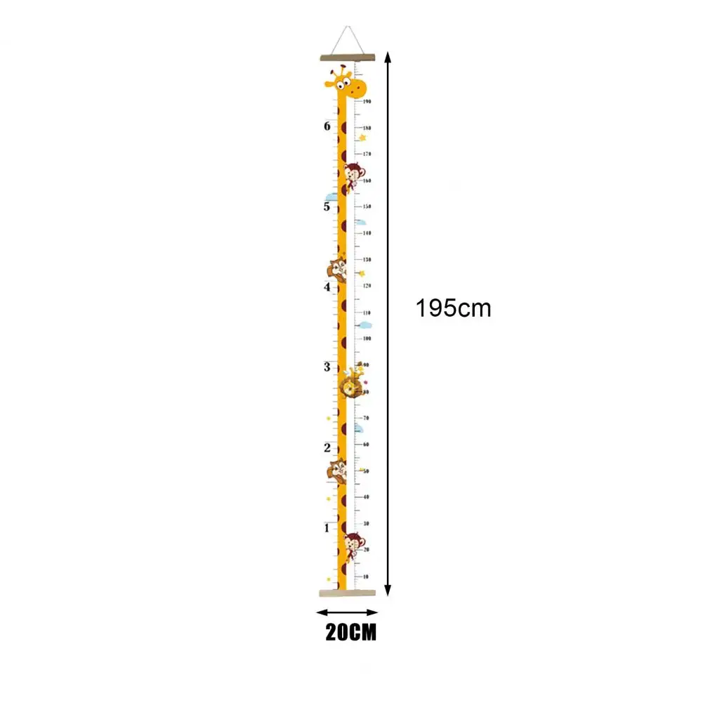 Children Height Ruler Canvas Height Measuring Ruler Children's Growth Chart Wall Hanging with for Boys for Bedroom Wall