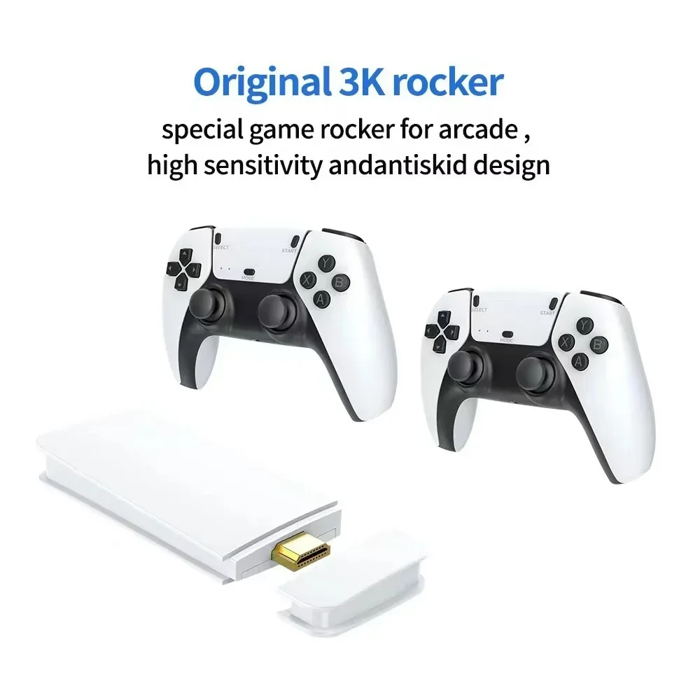 M15 Game Stick Mini TV Handheld Game Console Wireless Gamepads Video Game 64G 20000+ Retro Game HD Output Two-player for PS1 Etc - Image 5