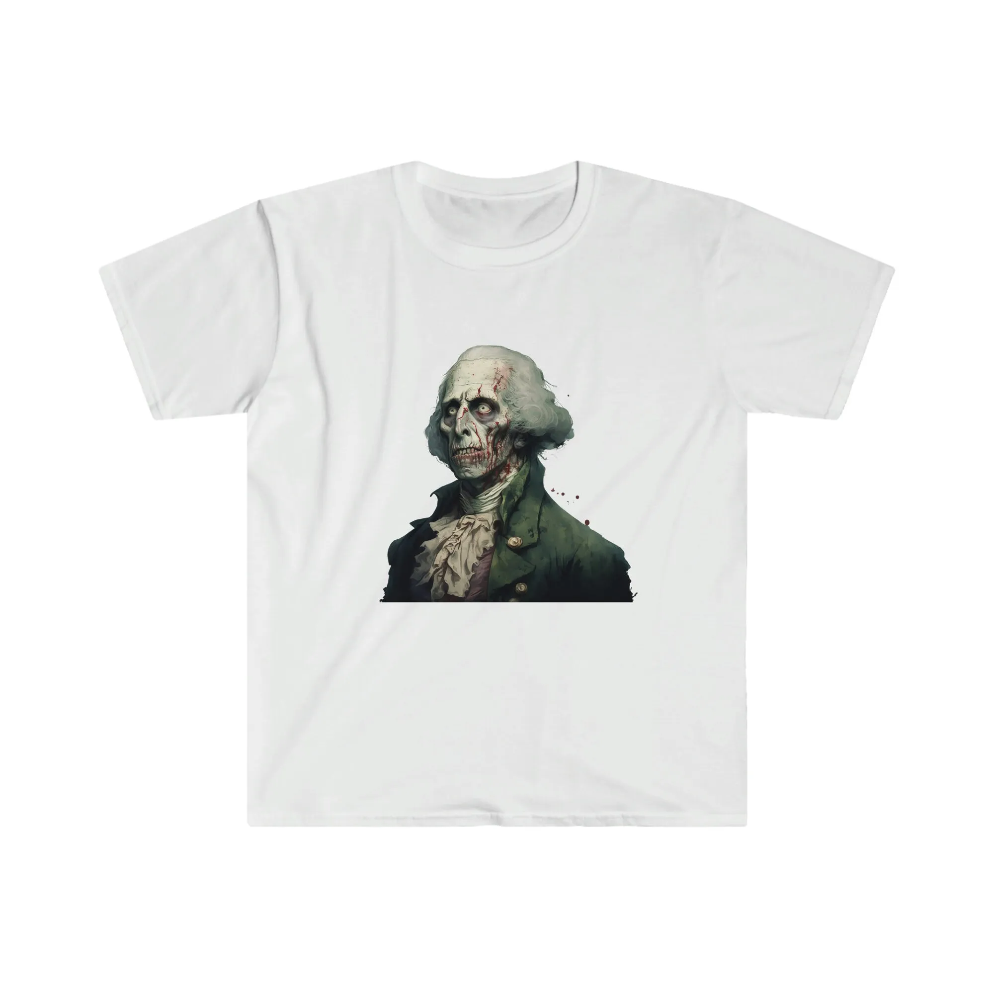 Maglietta Softstyle Horror Storica Di Zombie George Washington