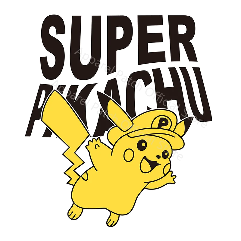 Anime Pokemon Pikachu Patches for Clothing Japan Iron on Patches Clothes  Heat Transfer Stickers for Boy