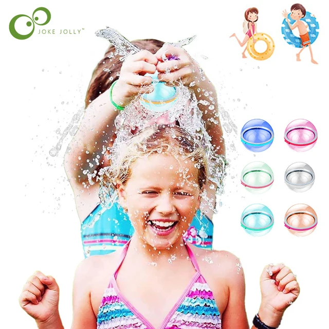 Children's Soft Silicone Water Ball Toy Summer Party Activities Multiplayer Chase Interactive Game Water Fight Reusable Gift XPY 1