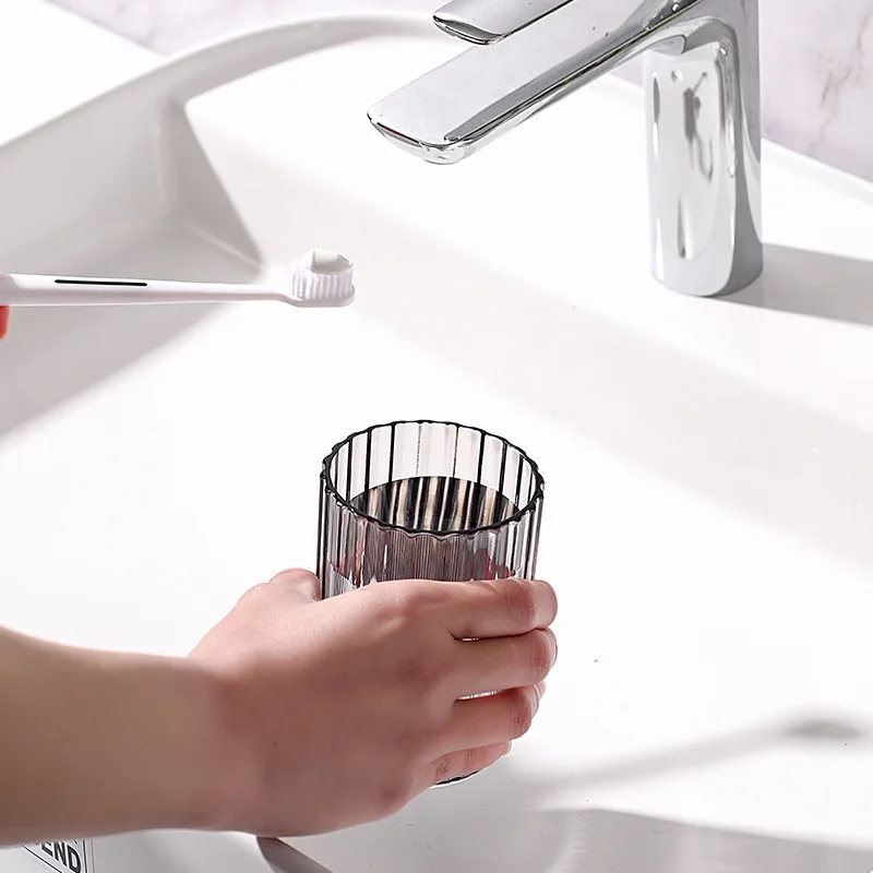 Transparenter Kunststoff Zahnbürstenbecher Für Badezimmer_voghion.com