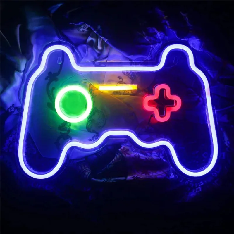 

Game Shape Neon Light LED Neon Lamp USB Powered Neon Signs for Bedroom Children Gaming Zone Party Wall Holiday Decoration