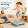 Kids Trampoline Indoor, Recreational Rebounder with Safety Handle, Sensory Integration Training Equipment for Toddlers, Small Exercise Bouncing Bed for Home Gym, Heavy Duty Stability for Active Children Ages 3-8