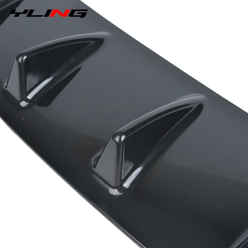 Aileron De Requin Triangulaire Universel Pour Voiture, 4 Pièces, Diffuseur  De Pare-choc Arrière, Protection De Châssis En Fiber De Carbone, Décoration  Des Lèvres - AliExpress