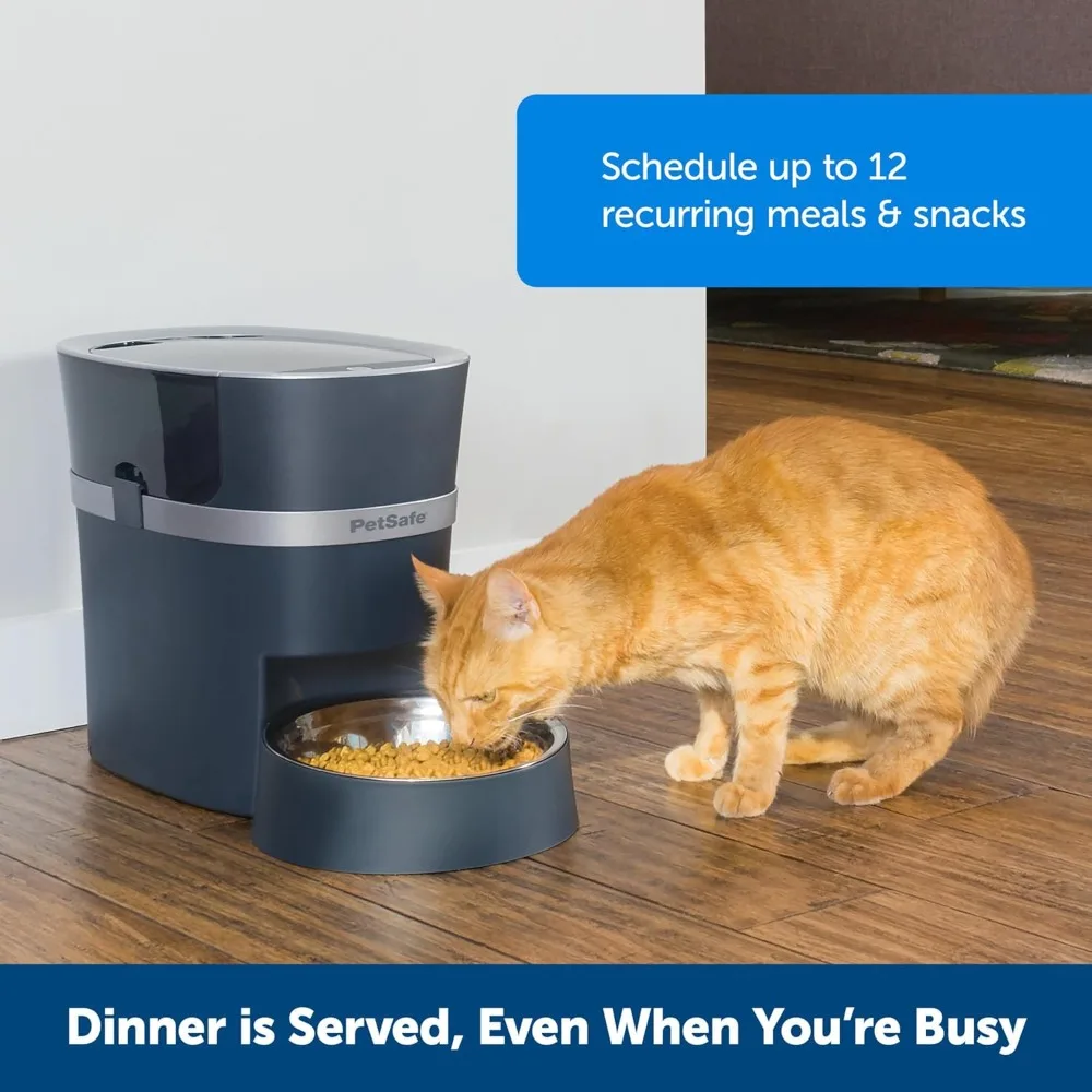 PetSmart Automatic Pet Food Dispenser - 6 Liter/24 Cup Capacity for Cats & Dogs - Adjustable Meal Schedule - Compatible with Ale