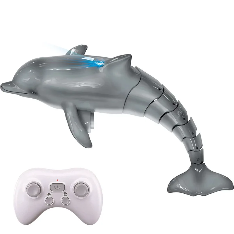 Smart Rc Dolphin Whale Remote Controlled Boat Ship Submarine Robots Fish Pool Waterproof Electric Toys for Kids Boys Children 6