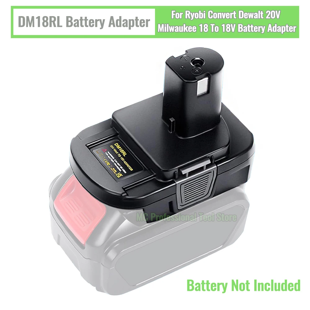 DM18RL Battery Converter Adapter USB DM20ROB For Ryobi Convert