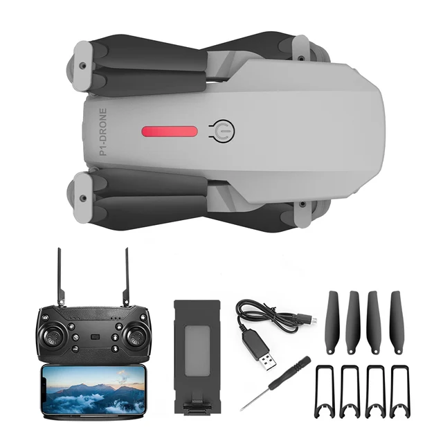 E88 Rc Drone 4K Profesional HD Dual Camera 2.4Ghz Mini Foldable Quadcopter Real-time Transmission Helicopters Gift Toys for Boy 6