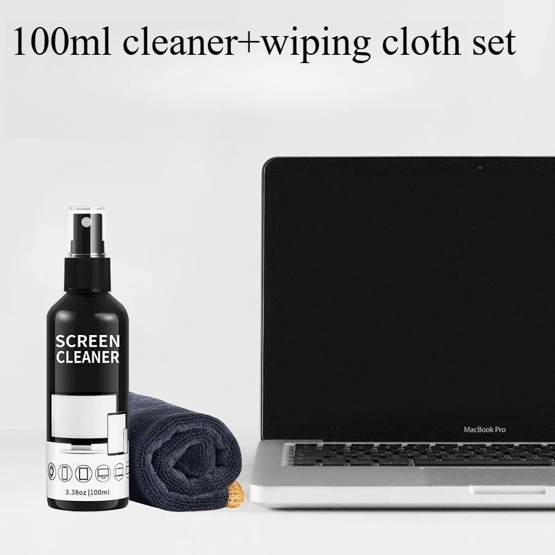 LCD Screen Cleanser Spray Fluid - 100ml Portable Touch Panel Stain Remover Solution