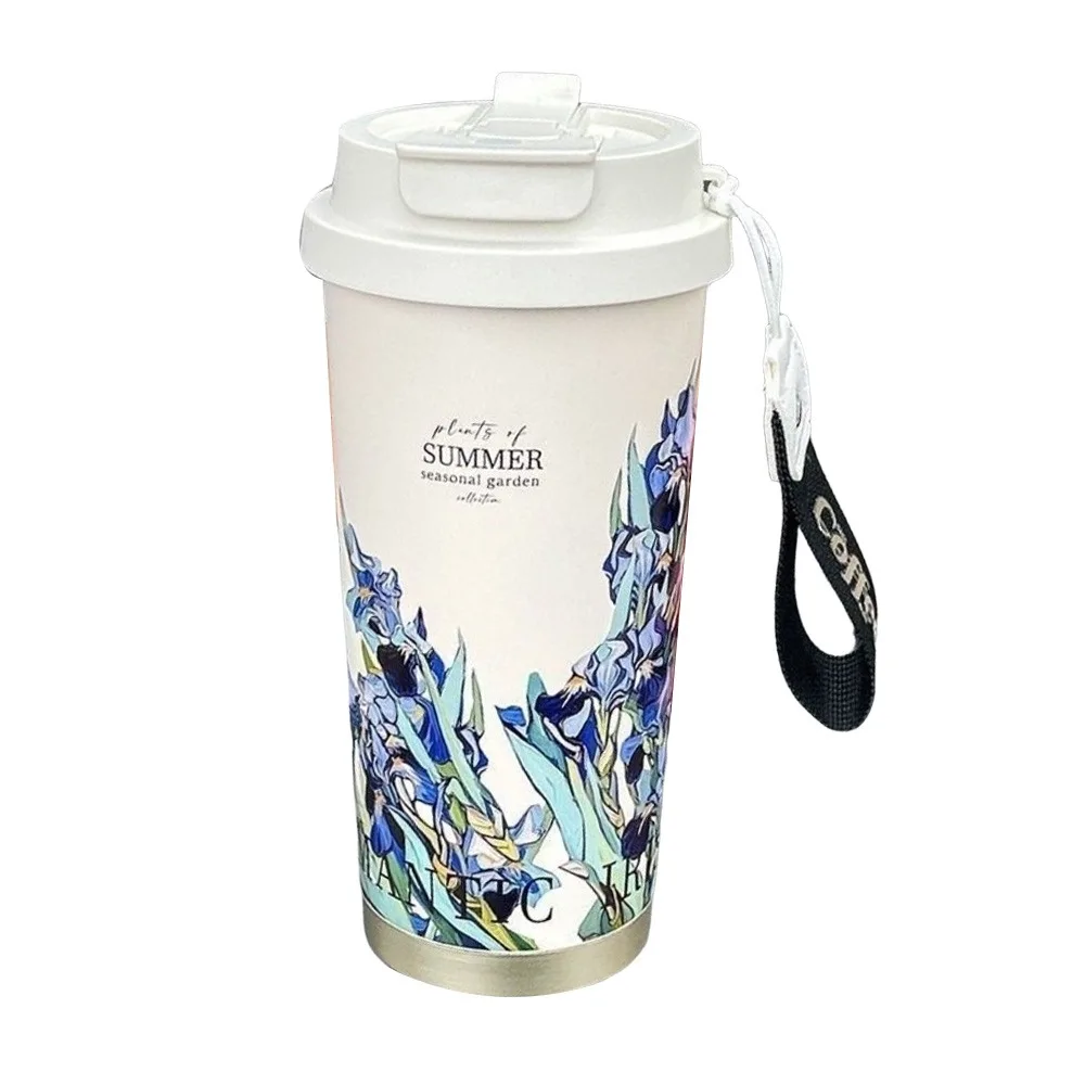 Large Capacity 500ml Insulated Stainless Steel Coffee Mug - Leakproof Double-Layer Vacuum Drinkware