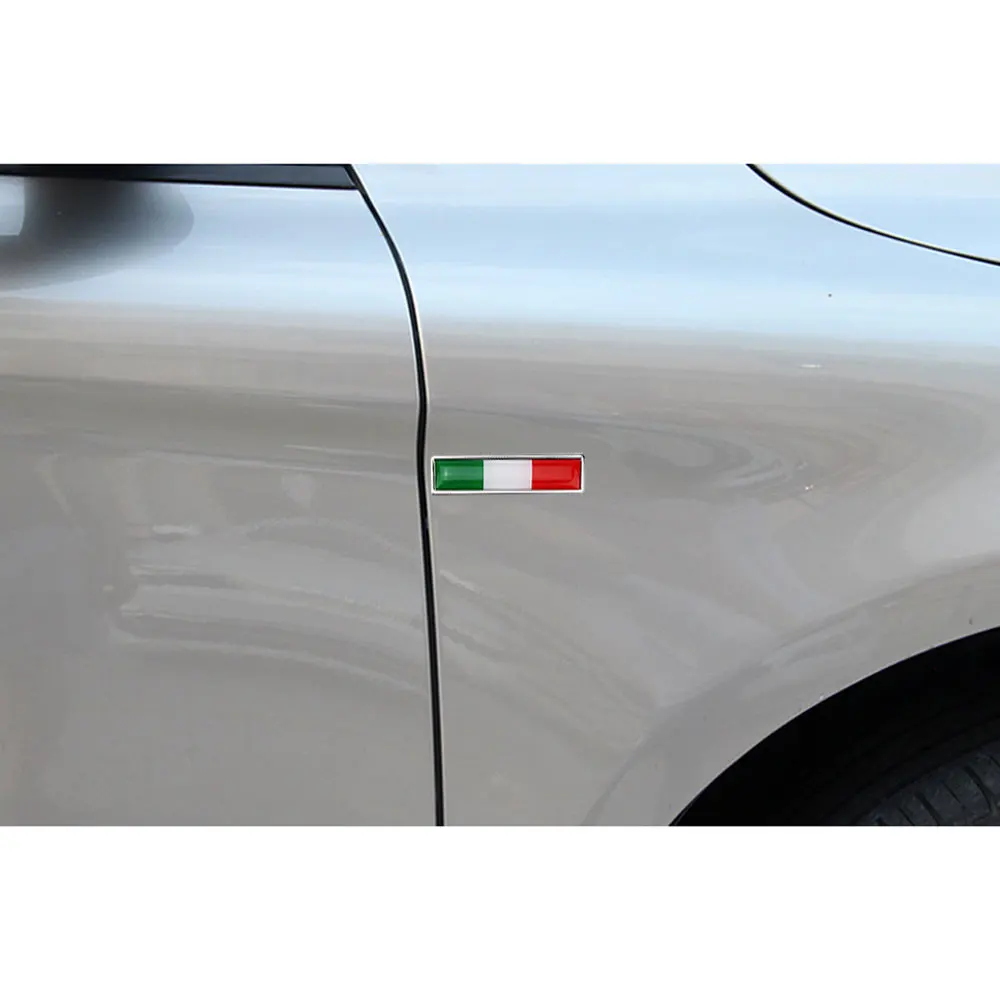 2 Stück/Paar 3D Tricolor Flaggen Auto Emblem Abzeichen Aufkleber