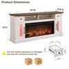 Fireplace TV Stand for 80 Inch TV - Farmhouse Entertainment Center with 42" Electric Fireplace & LED Lights,for Living Room 6