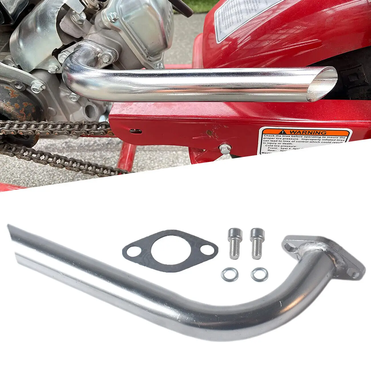 Exhaust Header High Performance For Coleman CT100U CC100X Mini Bike