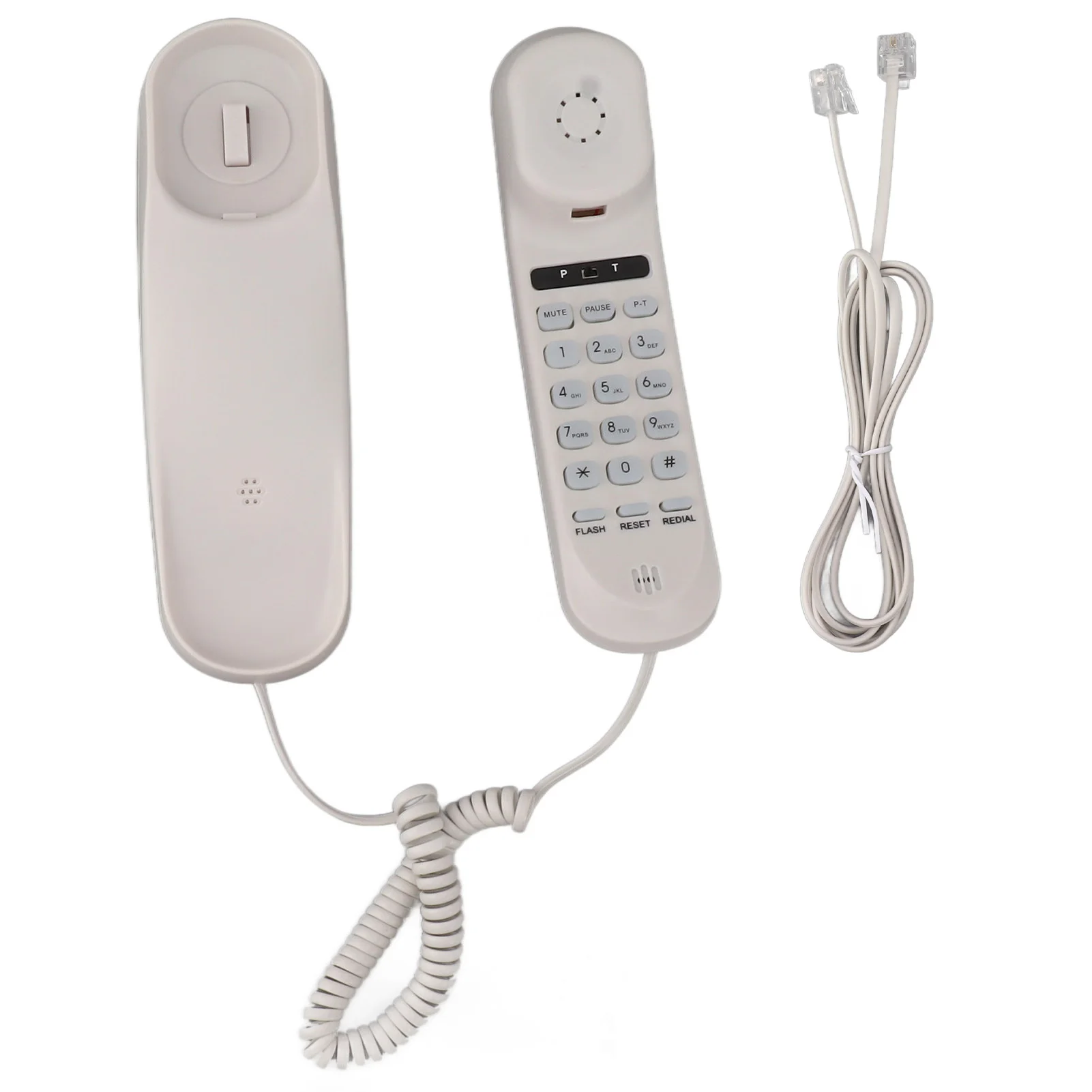 Desktop Corded Phone Multifunctional Clear Sound Adjustable Volume Wall Mountable Landline Telephone for Home Hotel Office