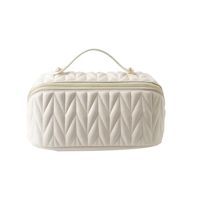 

Multifunctional Cosmetic Organizer Bag Large Capacity Lightweight with Zipper Portable for Holiday Gifts