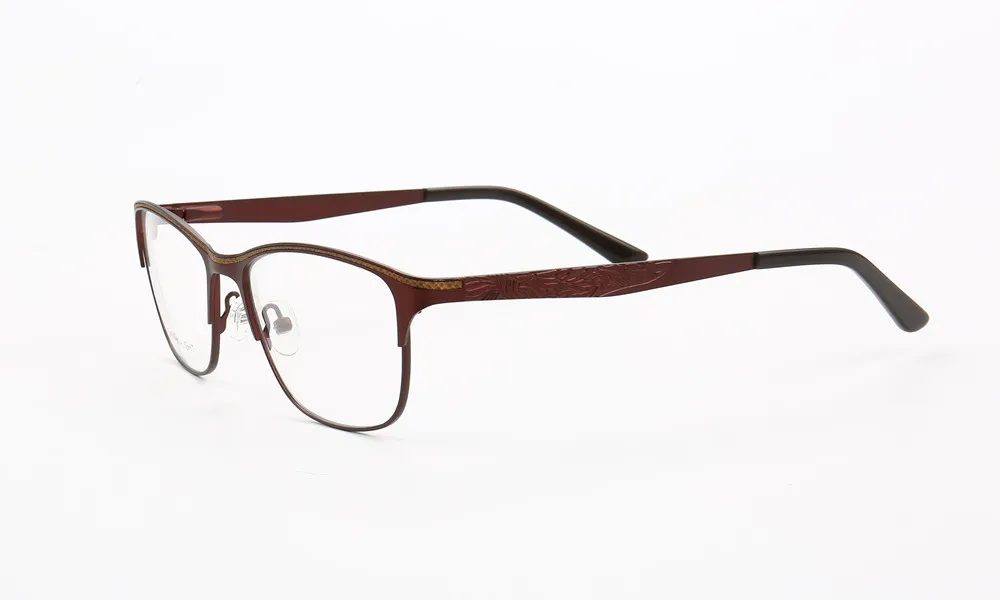 Frauen Katzenauge Metall weibliche Brillen Vollrand optischen Rahmen Rezept entworfen Brille elegante Dame Spektakel – Detail 7