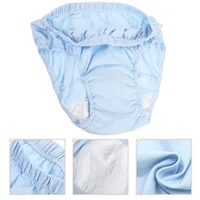 Adult Women Mens Pants Pants Elder Women Mens Pants Reusable Washable Elderly Incontinence Cotton Briefs Urinary 1