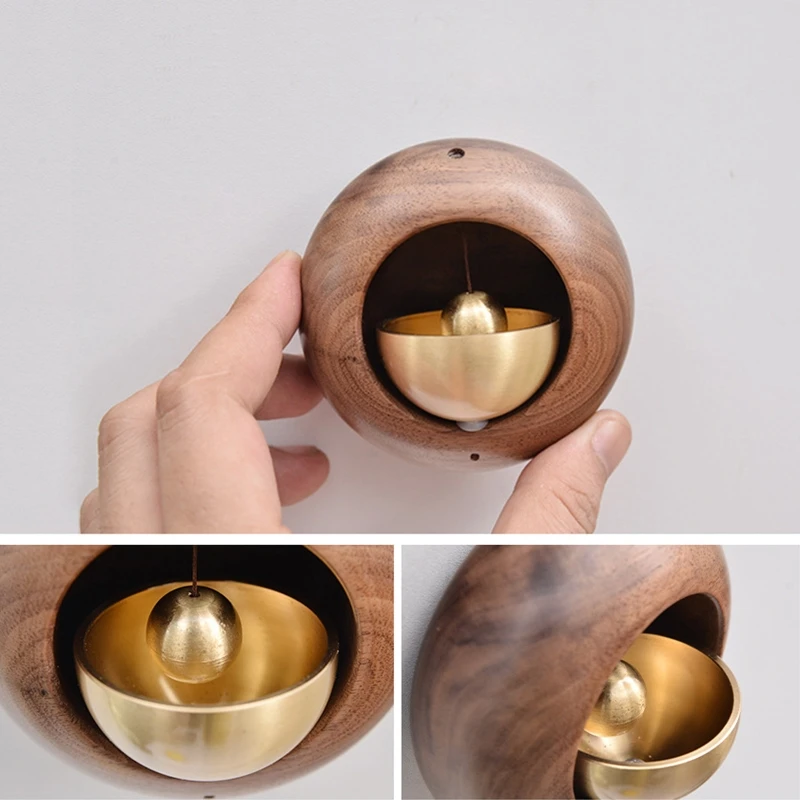 Wireless Doorbell Walnut Shopkeepers For Door Opening Office Entrance Decoration