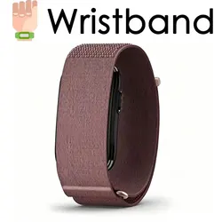 Deluxe Nylon Bicep Strap for Sport Fitness Trackers (W - Bean Paste Pink)