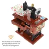 Sewing Machine Music Box Musical Vintage Basket Valentine's Day Supplies Gift Decorate 6