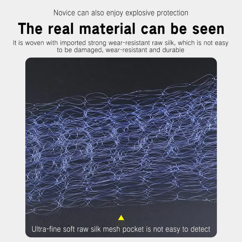 Multi Size Fishing Net Fishing Traps Mesh Luminous Bead Netting Sea Fish NetTackle Design Copper Shoal Cast Gill Feeder
