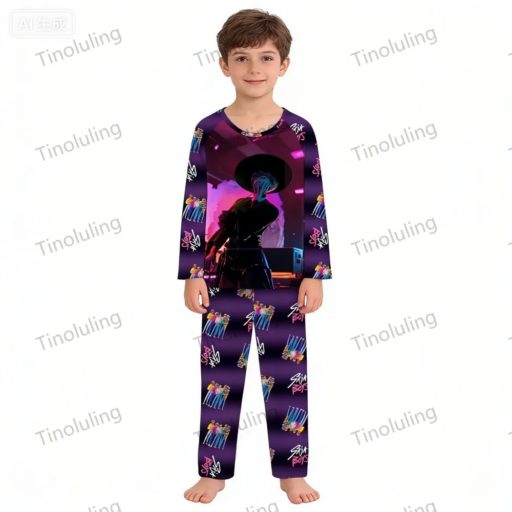 KPop Demon Hunters Huntrix Kids Pajamas Set Long Sleeve Girls Clothing 2pcs Children's Sleepwear Cartoon Boys Nightwear 3-14Y S1df7d9ea7bce466fac736cf1eb68d9d5m