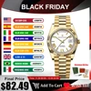 PAGANI DESIGN DD40 Gold Men's Watches Luxury Automatic Watch For Man Mechanical Wristwatch NH36 Men AR Sapphire Waterproof Clock